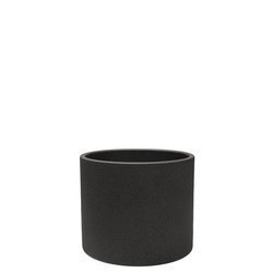 ERA 10/9 doniczka cylindryczna ceramiczna ciemnoszara