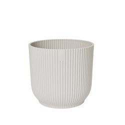 Vibes Fold Round 18 doniczka karbowana biała Elho / silky white