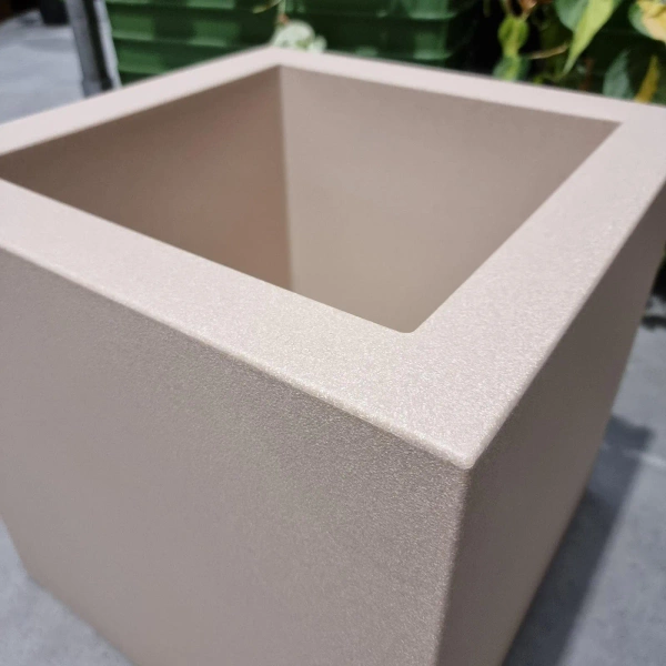 Kube 40x40/40 donica kubik stone beżowa