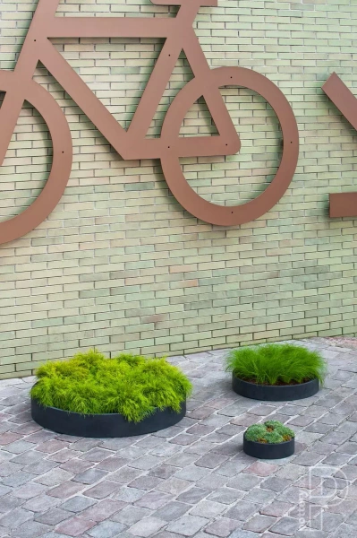 Max Low XXL 100/14 płaska duża donica szara