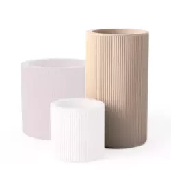 Gatsby Cylinder 40/40 biała donica designerska walec Vondom