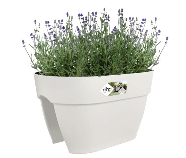 Vibia Flower Bridge 40 doniczka na balustradę biała silky white