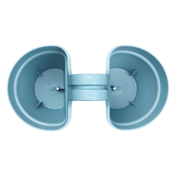 Vibia Flower Twin 21 doniczka dwustronna balkonowa niebieska vintage blue