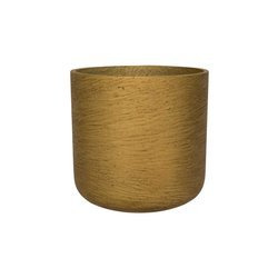 Charlie M 18/17,5 złota doniczka cylinder kamienna