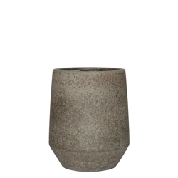 Harith High S 40/48 szarobrązowa donica z kamienia dioriet grey