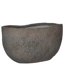 Mt. Hunter L 80x47/40 duża donica kamienna podłużna szarobrązowa dioryt