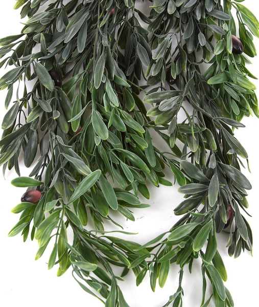 Sztuczna oliwka wisząca 85 cm 10 czarnych oliwek
