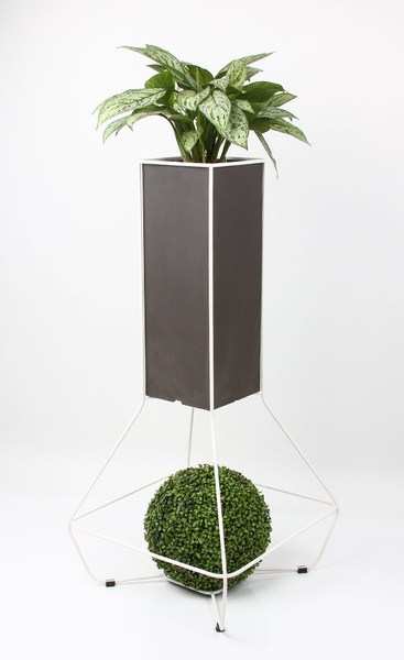 HALFUL 25 h130 donice na białym stelażu