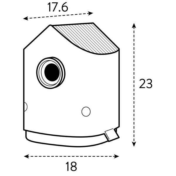 Cosy budka domek dla ptaków beżowy mushroom beige