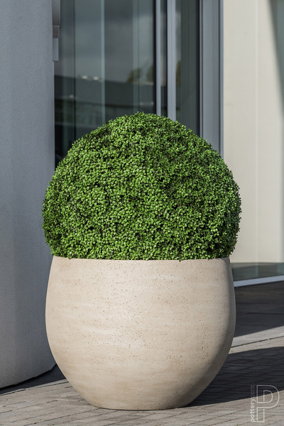 JUMBO ORB S 87/70 duża donica XXL kamienna beżowa