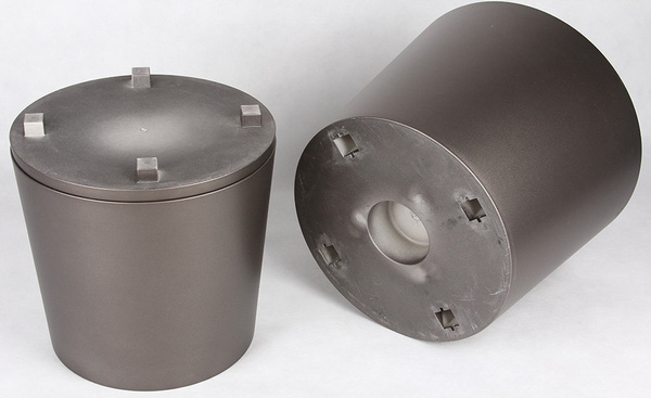 FLORI DUO 50 cm donica okrągła biała połysk