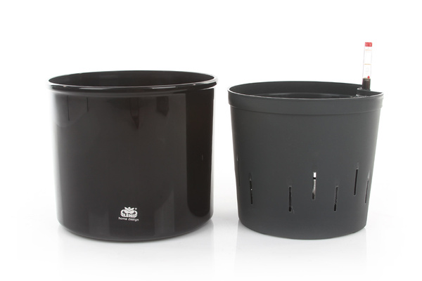 Zestaw do hydroponiki 22/19 osłonka Corona czarna wkład wskaźnik