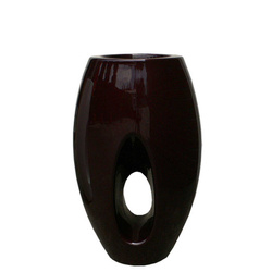 KADABRA 30.5/71 designerska owalna donica śliwkowa lakierowana