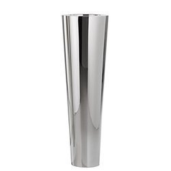 NARNYA 30/120 smukła wysoka donica stalowa polerowana z połyskiem