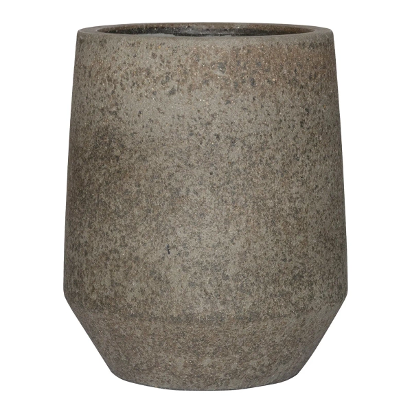 Harith High S 40/48 szarobrązowa donica z kamienia dioriet grey
