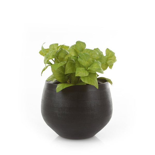 DOURO 23/20 cm doniczka kulista ceramiczna biała