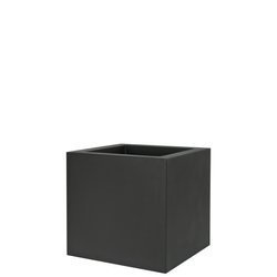 MINI KUBE 20x20/20 doniczka kwadratowa kubik grafitowa czarna perła