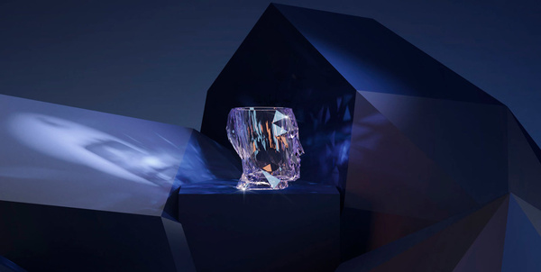 ADAN NANO GLOSSY 13x17/18 designerska doniczka bursztynowa głowa