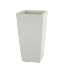 Piza 40x40/78 donica wysoka z wkładem kremowa z połyskiem