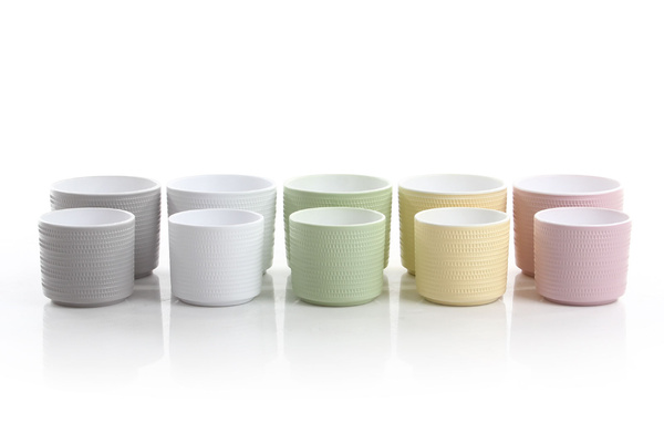 SWING 14,5/12 doniczka ceramiczna pistacjowa