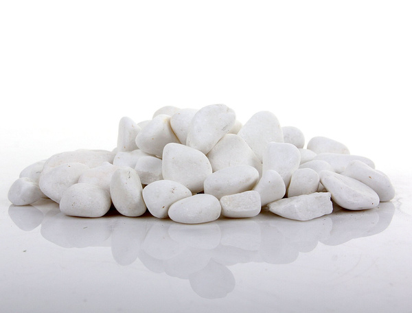 Kamienie ozdobne białe otoczaki Tasos 15-30 mm 1 kg