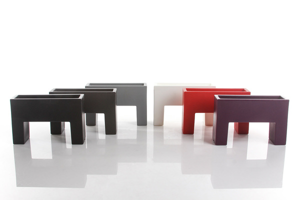 MURO NANO 25x8/16 designerska doniczka prostokątna stalowa