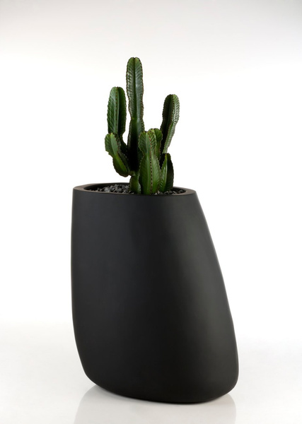 STONE VONDOM 61x46/70 grafitowa designerska donica kamień