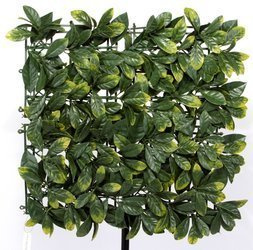 Sztuczna zielona ściana mata Śliwka Plum 50x50 UV wodoodporna