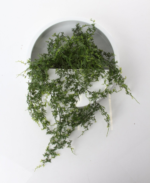 Wally M 50/10 designerska doniczka na ścianę biała z połyskiem