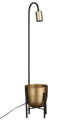 BOGART 16x16/70 cm złota doniczka z lampą