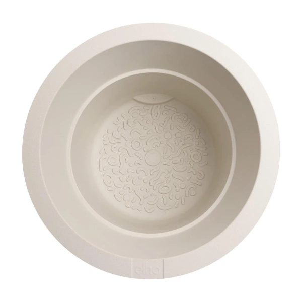 Amber Grail 30/28 biała donica na podwyższeniu linen white