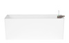 RIMINI 51x20/20 doniczka prostokątna biała z systemem nawadniającym