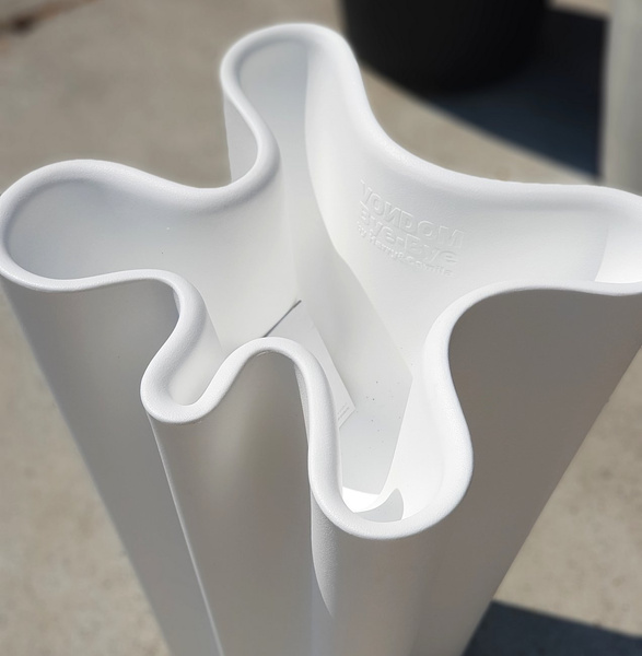 BYE-BYE 60x55/100 biała duża donica designerska