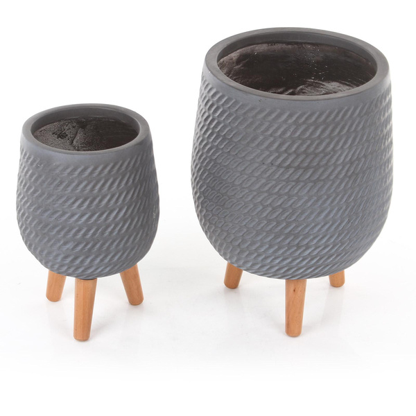 CORDA 22/32 szara osłonka na drewnianych nóżkach