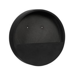 Wally XS 30/9 czarna doniczka na ścianę wisząca kamienna