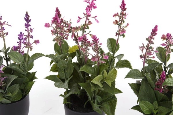 Sztuczna szałwia fioletowa 28 cm w doniczce