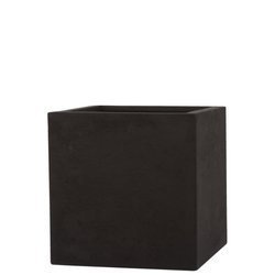 POLYSTONE donica kwadratowa 40x40/40 donica naturalna czarna