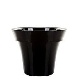 MISIA 60/48 donica okrągła czarna lakierowana