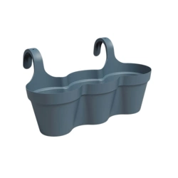 Capri Triple 54 podłużna doniczka na poręcz niebieska