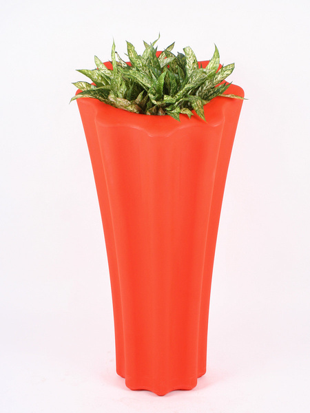 MARGHERITA 70/140 wysoka donica pomarańczowa kwiat