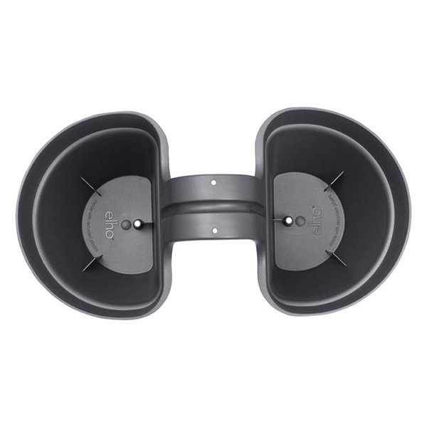 Vibia Flower Twin 21 doniczka dwustronna balkonowa antracytowa