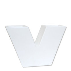 NANO UVE 30x10/20 designerska doniczka biała