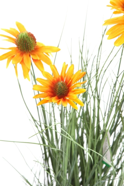 Sztuczna rudbekia 60 cm pomarańczowe kwiaty