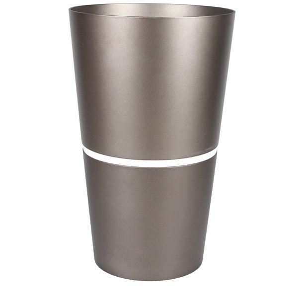 FLORI DUO 42 cm donica okrągła antracytowa