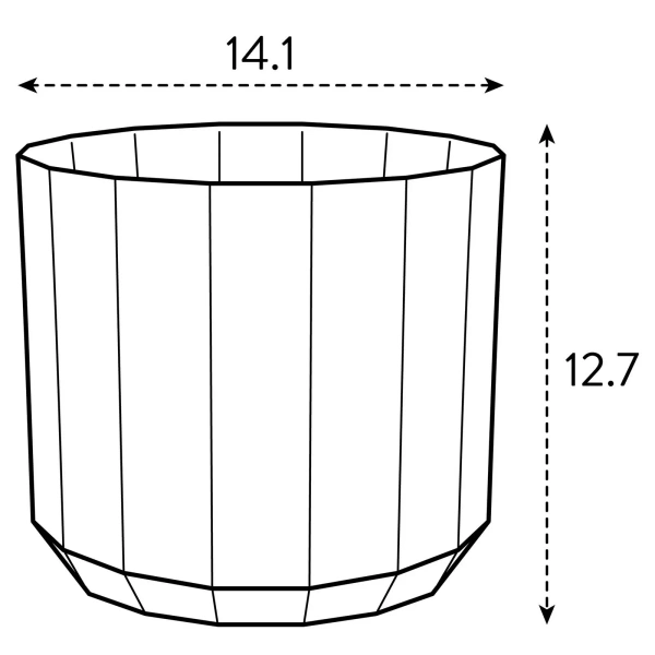 Facet 14 osłonka geometryczna zielona herbata tea green