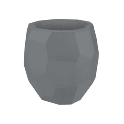 Elho Pure Edge 40/38 popielata donica designerska