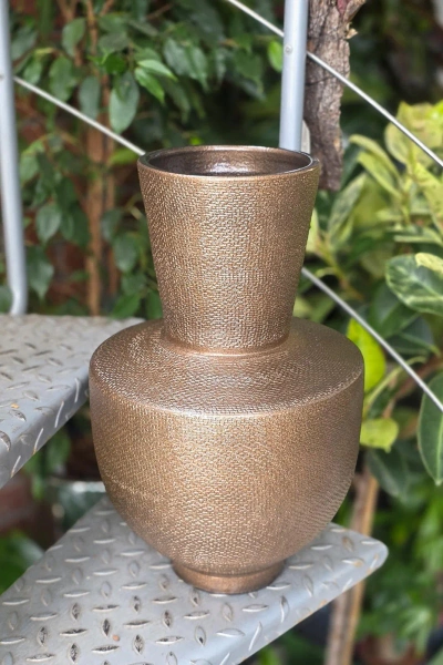 Porto Vase 29/45 wazon ceramiczny brązowy metallic