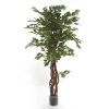 Sztuczny Fikus Liana 170 cm 1008 liści drewniane pnie