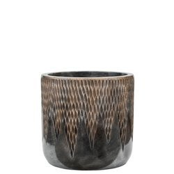 UNIVERSE COMET CYLINDER 40/38 donica cylindryczna ręcznie zdobiona brązowa