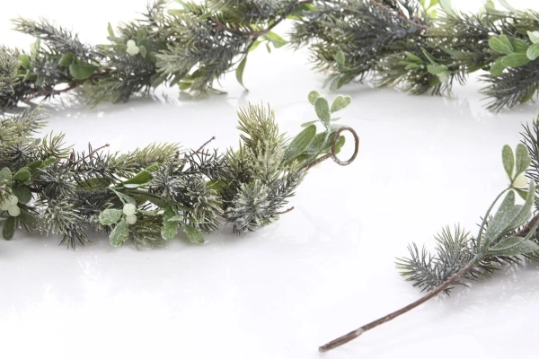 Sztuczna Jemioła ośnieżona girlanda pnącze 182 cm